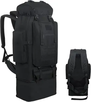 80L 100 Liters Camping Hiking Military Tactical Backpack,Water Resistant Large Travel Daypacks Outdoor MOLLE Rucksack