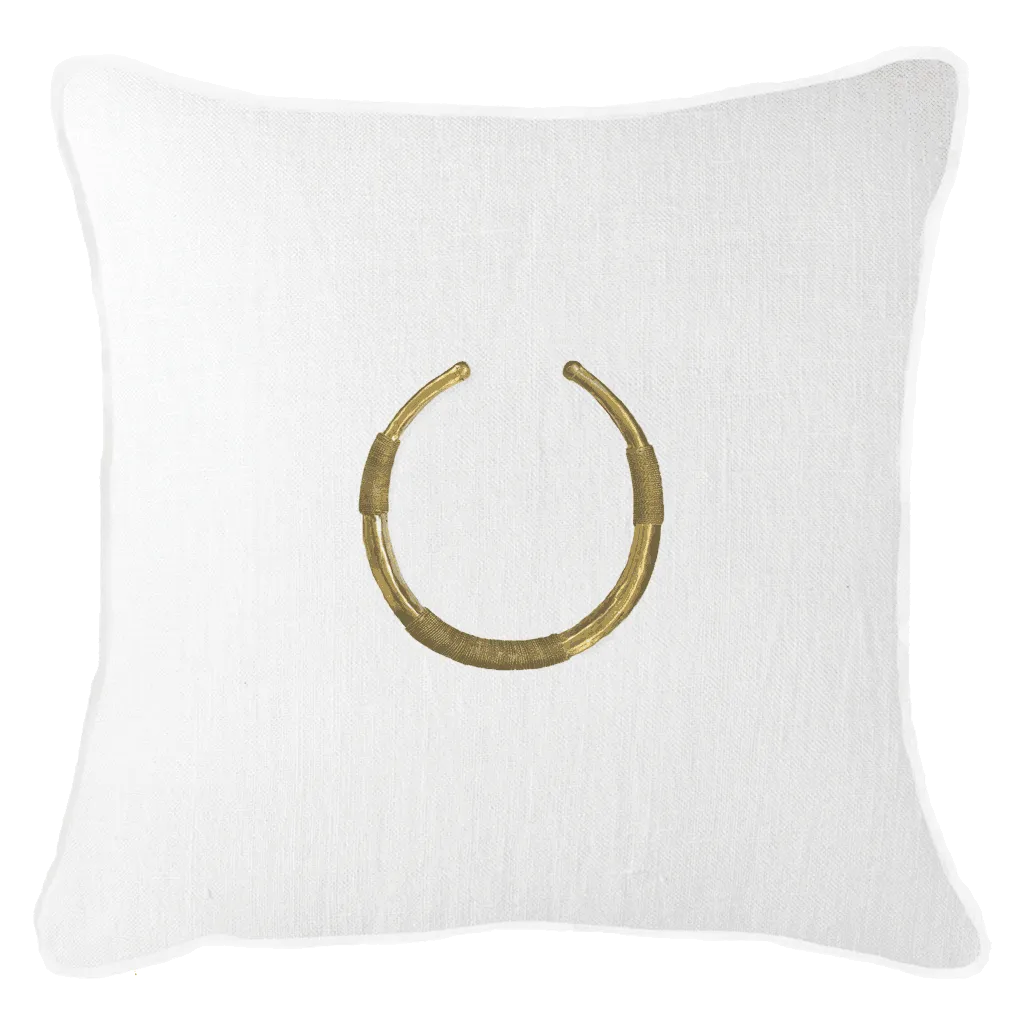 Amulet Delhi White Lounge Cushion 55x55cm