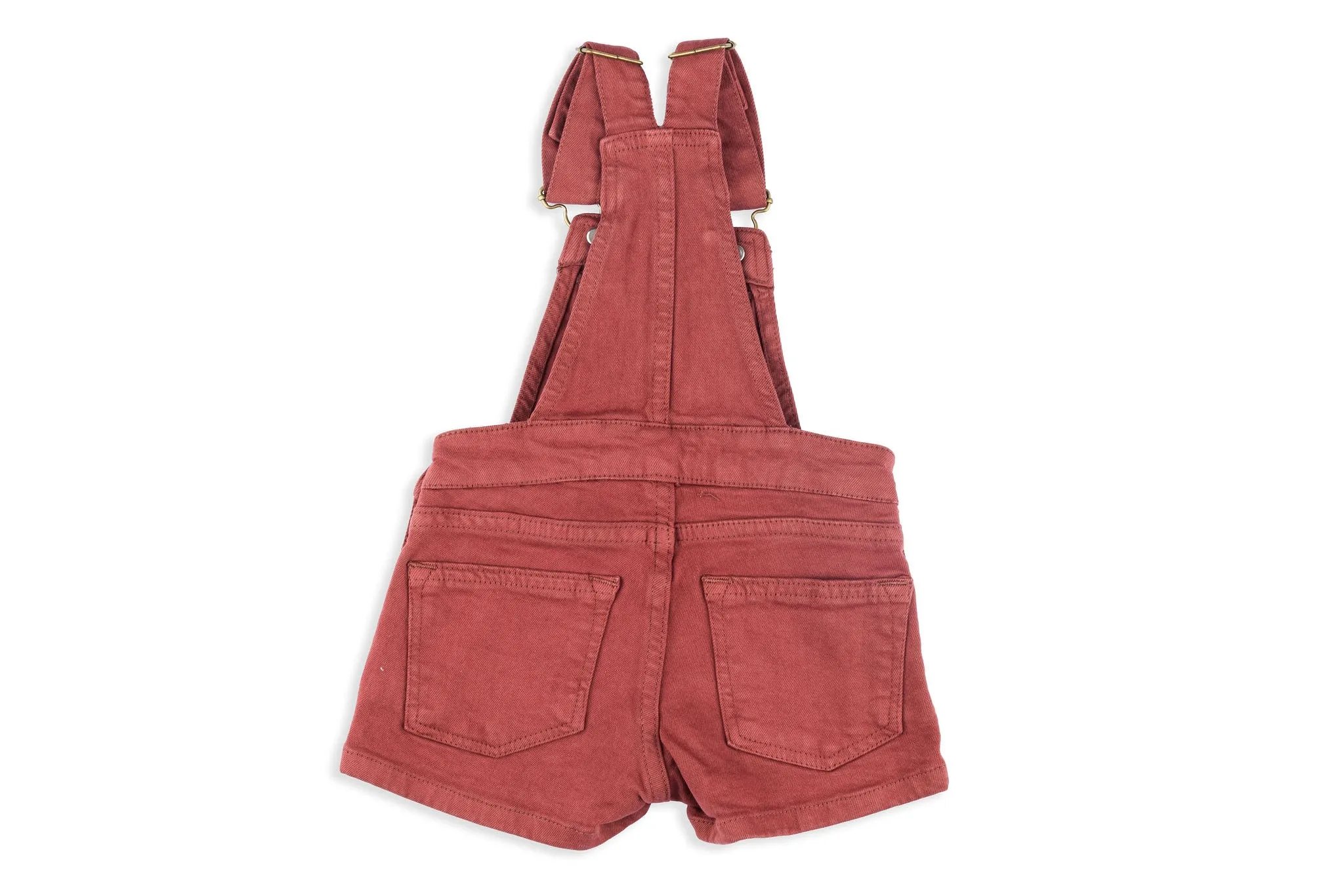 Brick Red Fall Overalls