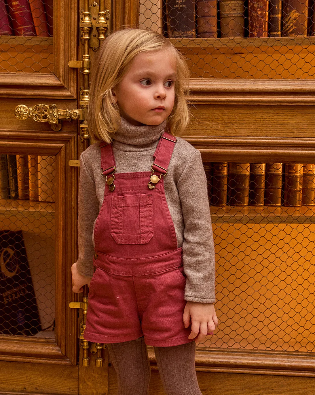Brick Red Fall Overalls