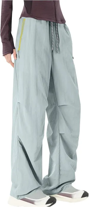 Cargo Pants for Womens Wide Leg High Waist Quick Dry Sweatpants Loose Outdoor Hiking Travel Trousers with Pockets