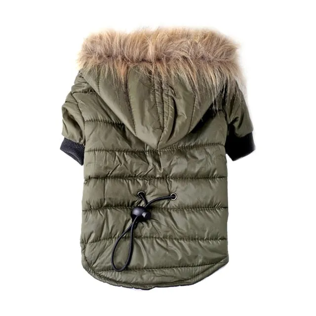 Comfy and Warm Fur Fall Autumn Winter Coats for Dogs