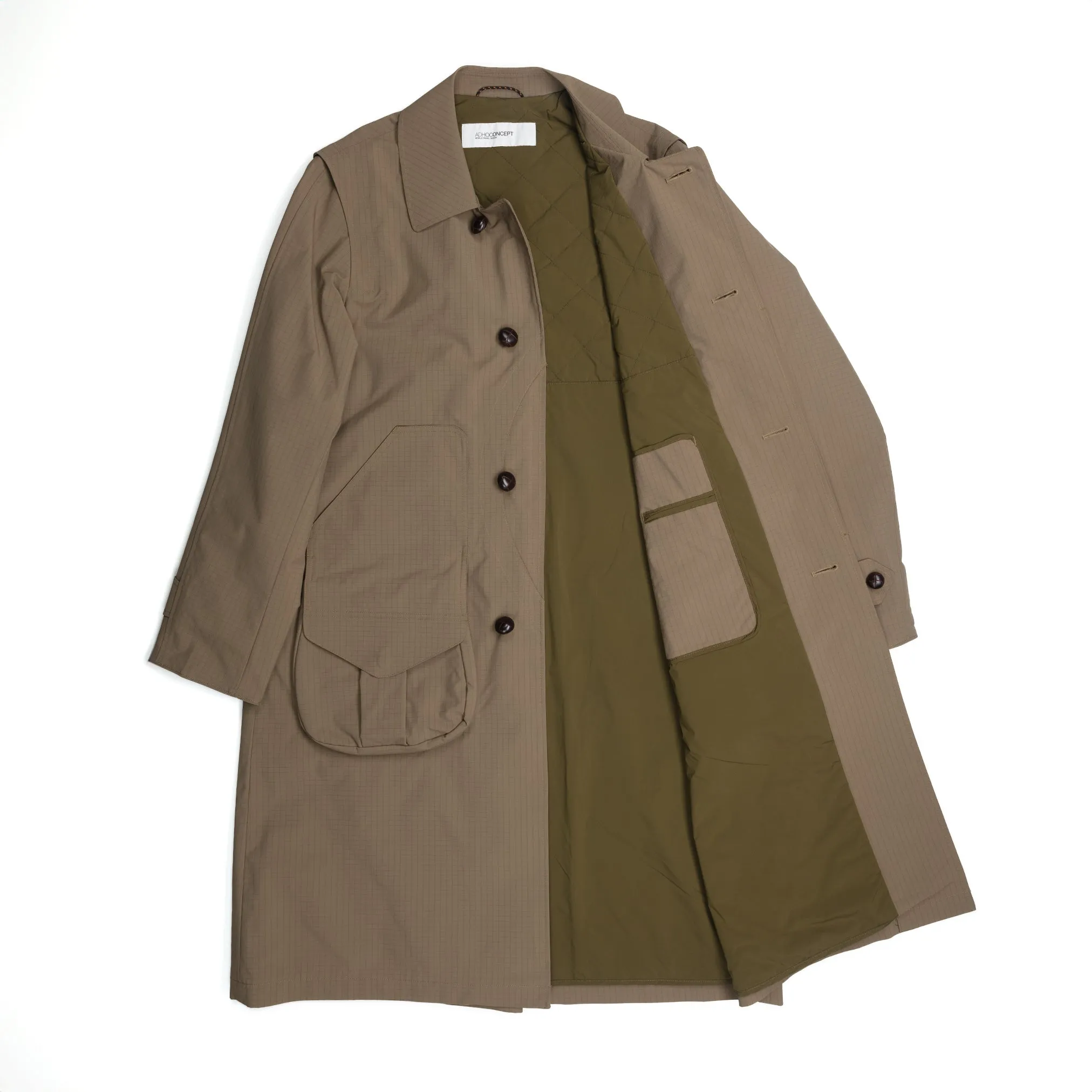 Country Coat in Military Green Ripstop