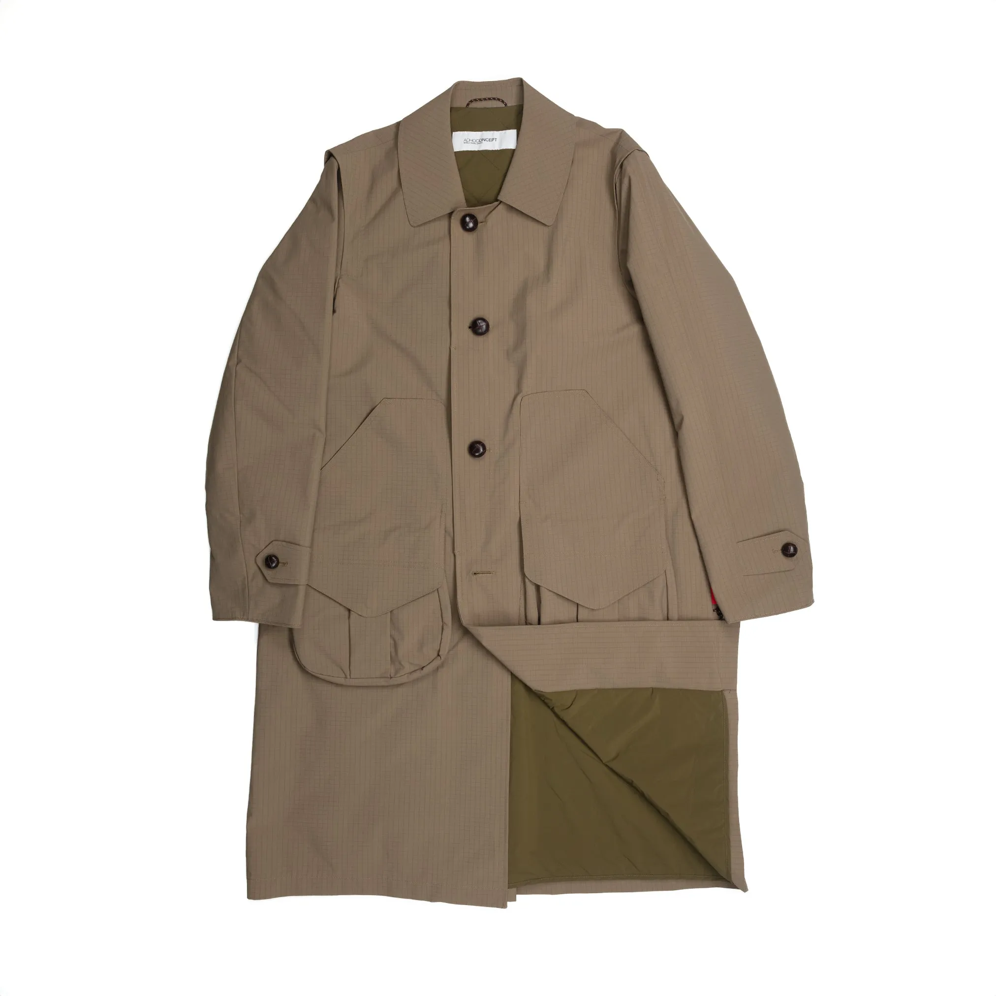 Country Coat in Military Green Ripstop