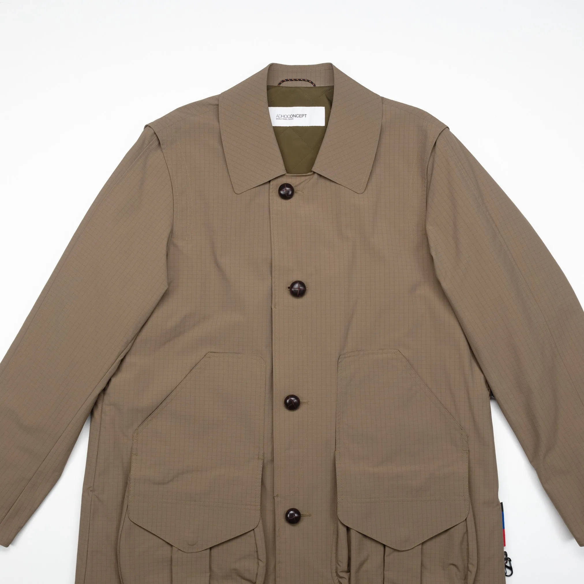 Country Coat in Military Green Ripstop