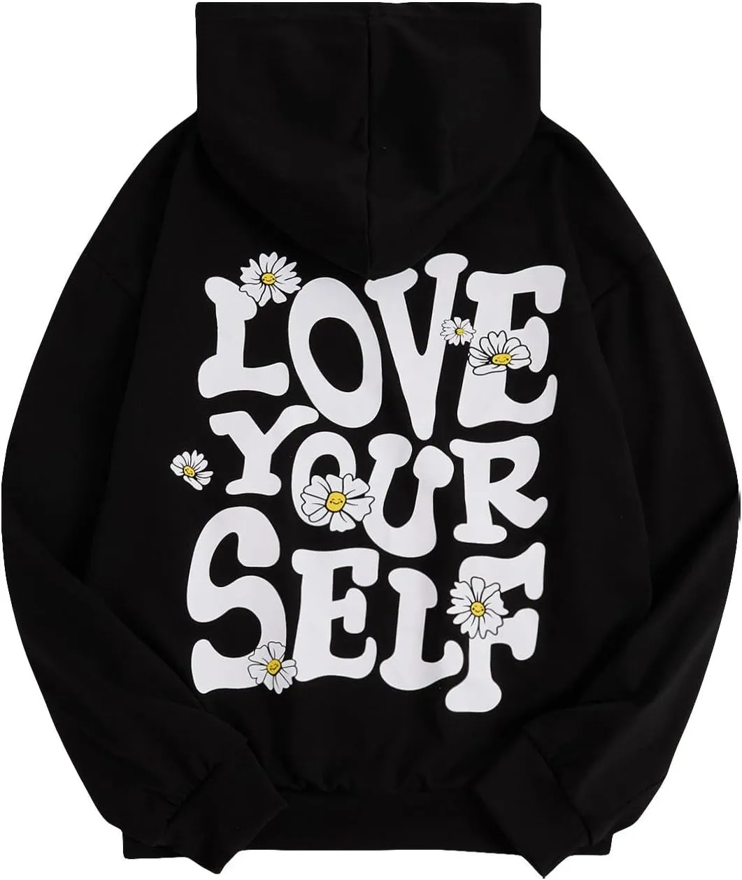 COZYEASE Girls' Letter Graphic Print Cute Hoodies Long Sleeve Pullover Hoodie Sweatshirt