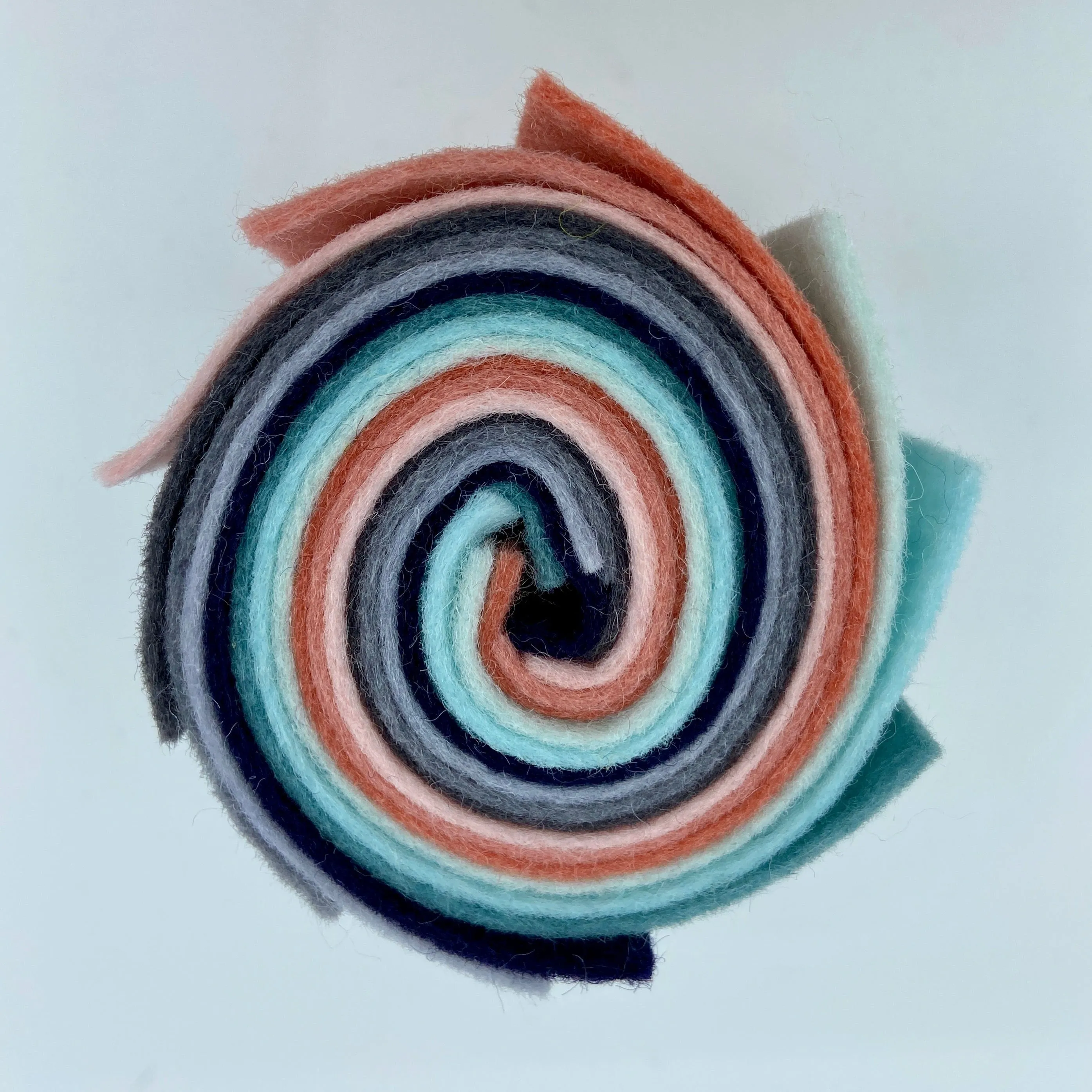 Large Wool Felt Roll - Winter Morning