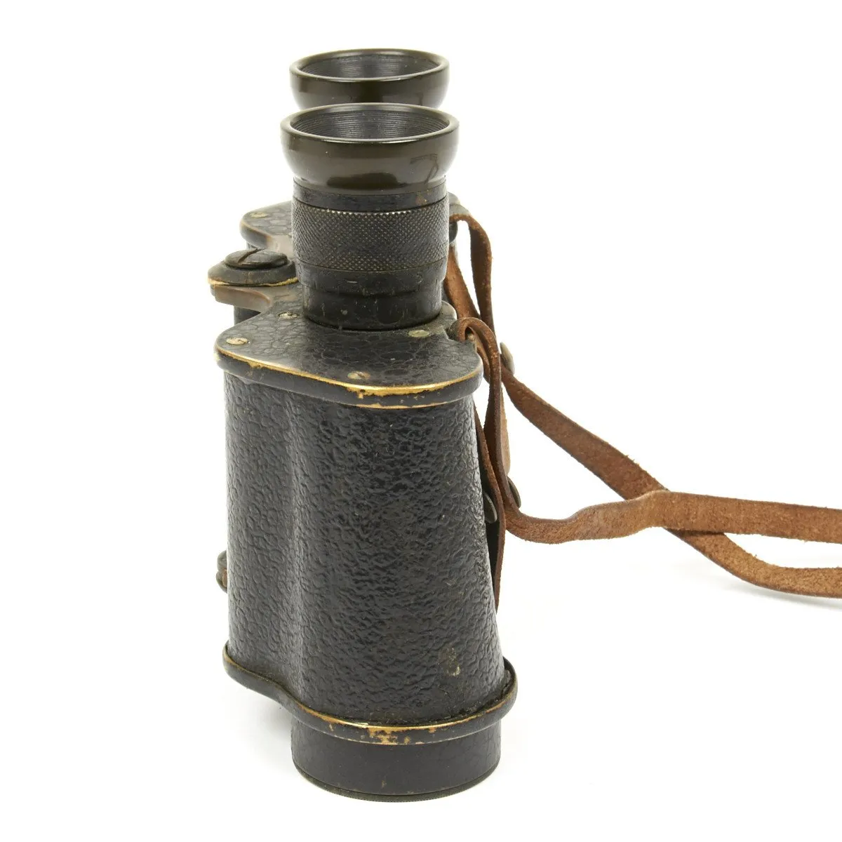 Original British WWI Officer Binoculars in Leather Case
