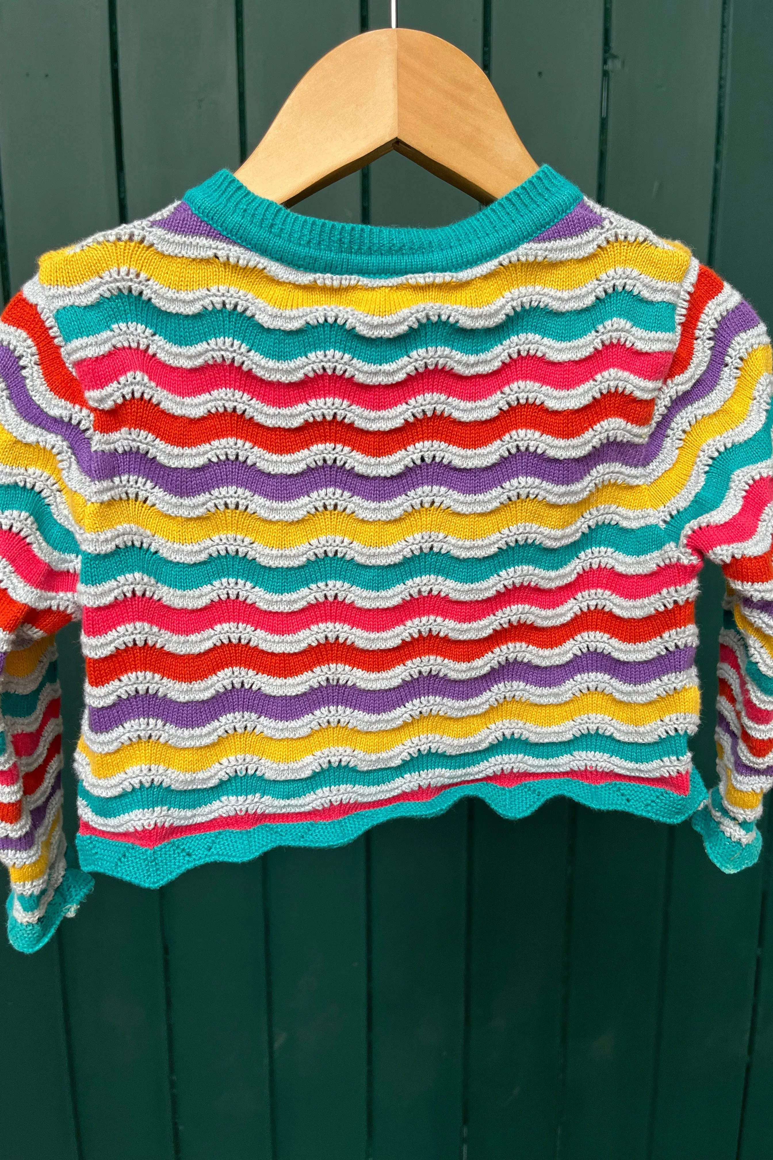 Re-Wear Frugi Wavy Striped Cardigan