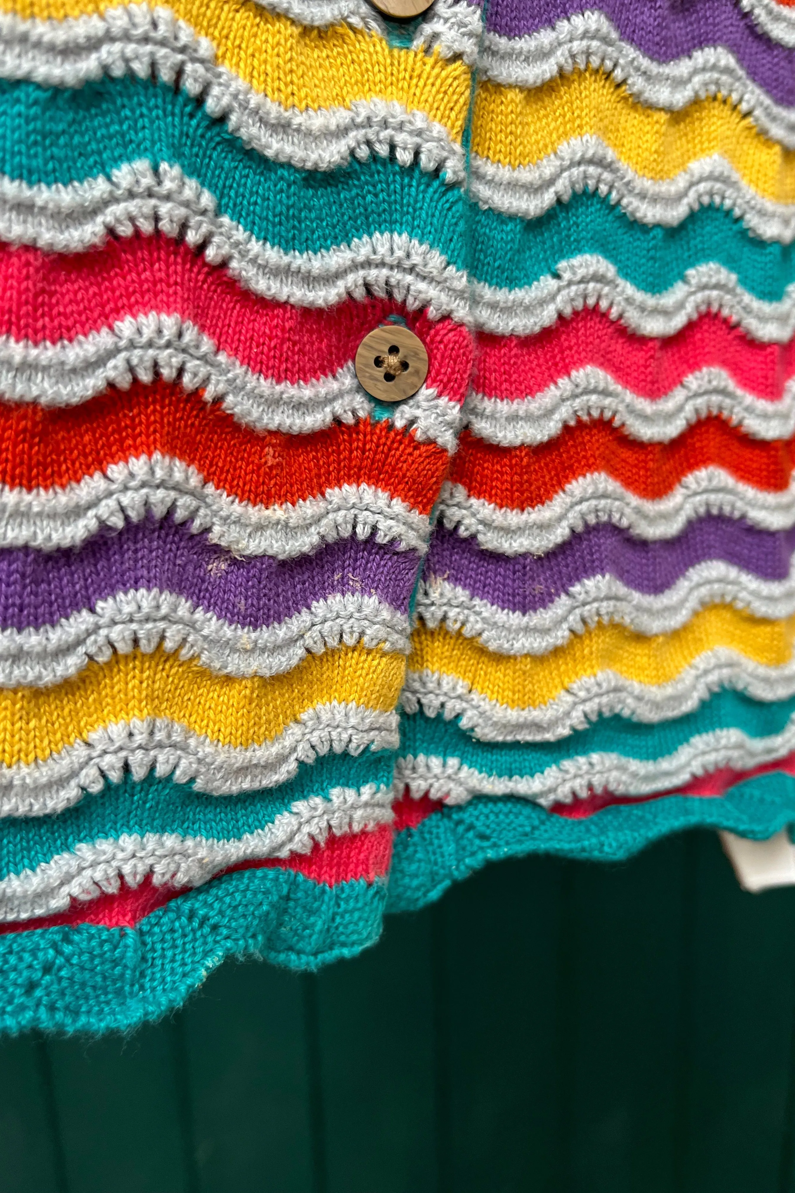 Re-Wear Frugi Wavy Striped Cardigan