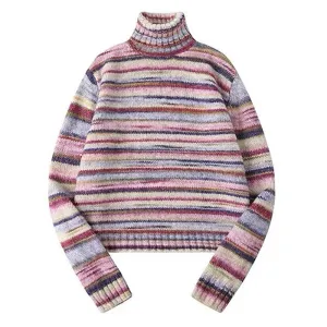 Striped Turtleneck Sweater