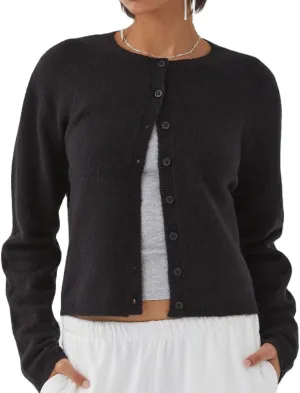 Women Y2k Crop Cardigan Sweater Long Sleeve Button Down Cardigan Vintage Open Front Sweater Cute Knit Pullover Tops